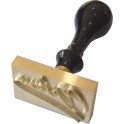 Tampon laiton relief 50x30 mm pour impression