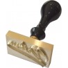 Tampon laiton relief 50x30 mm pour impression Tampon laiton relief 50x30 mm pour impression