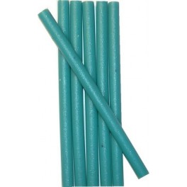 6 bâtons TURQUOISE cire pour petit pistolet