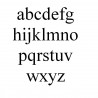 Alphabet seul pour marque à chaud Times minuscules