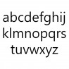 Alphabet seul pour marque à chaud Batons Minuscules