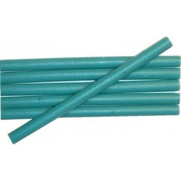 6 bâtons TURQUOISE cire pour petit pistolet