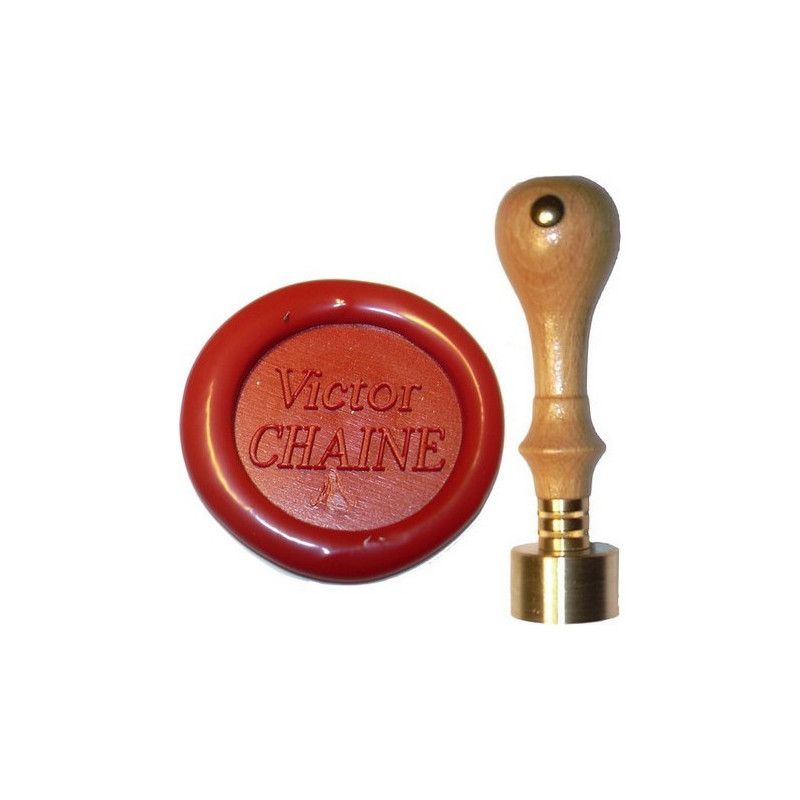 sceau cachet de cire nom prenom 