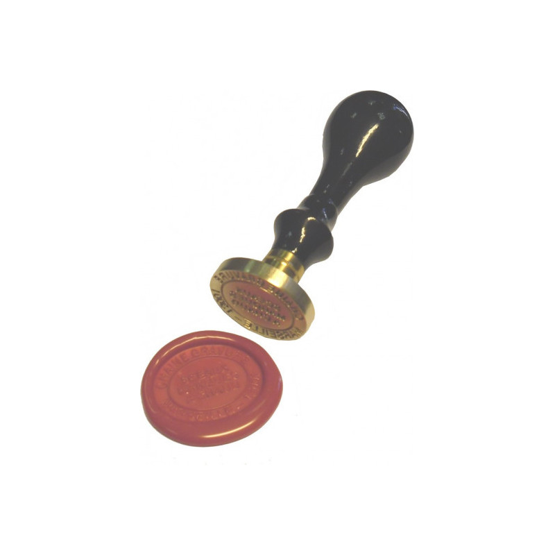 sceau personnalisé ovale avec logo