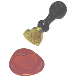 sceau en forme de coeur personnalisé