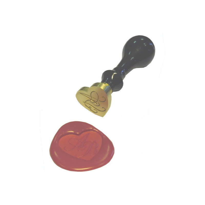 sceau en forme de coeur personnalisé 