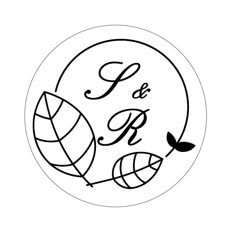 Sceau De Cire Personnalisé Initiales & Motif Floral - Laiton & Bois - Pour Invitations Mariage, Lettres, Cadeaux - Vintage