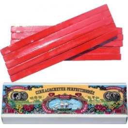 Boîte 10 batons cire J.Herbin Rouge