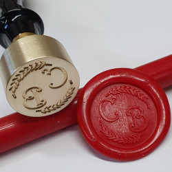 Sceau branches de laurier...