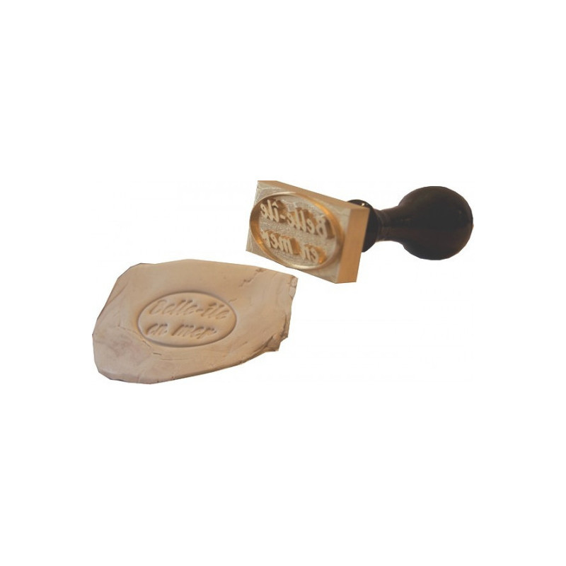 tampon laiton relief rectangulaire