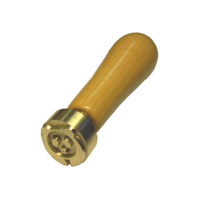 tampon personnalisé argile rond 