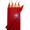 5 bâtons ROUGE cire à mèche