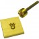 Brass block only for hot stamp on wood diameter 20 mm with logo
