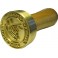 Stamp brass relief with logo and text diameter 40 mm Stamp brass relief with logo and text diameter 40 mm