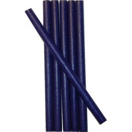6 bâtons BLEU FONCE cire pour petit pistolet